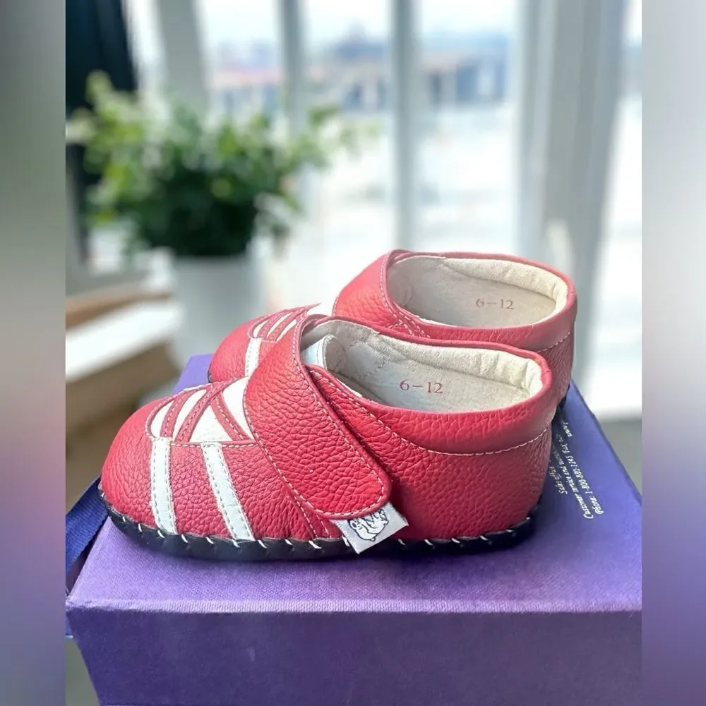 PEDIPED Hand Stitched Braden soft-soled Leather Baby Shoes Size 6-12 Months